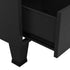 Lady Jillian -  Industrial Wardrobe Black 90x50x180 cm Metal